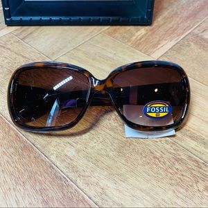 NWT Fossil sunglasses tortoise color unisex